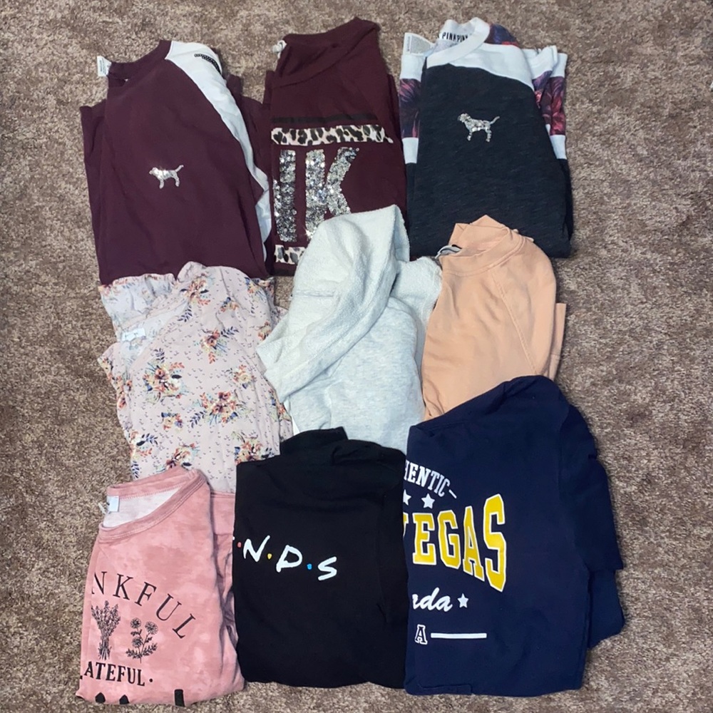 Long sleeve and hoodie bundle